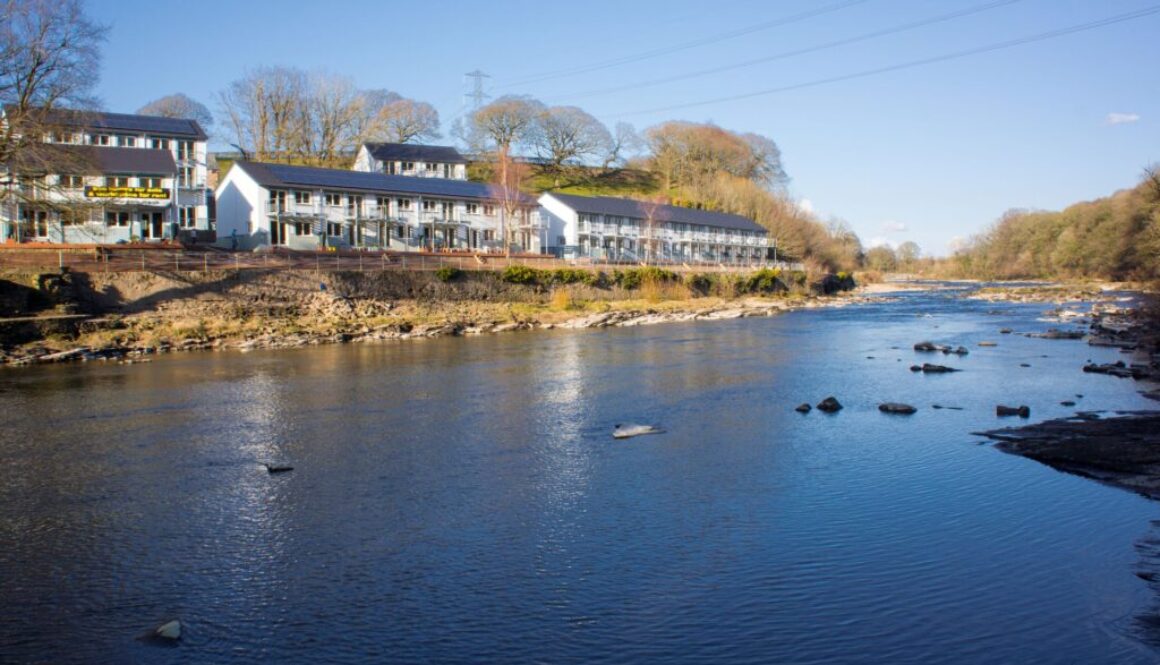 Lancaster Cohousing from across the river 2