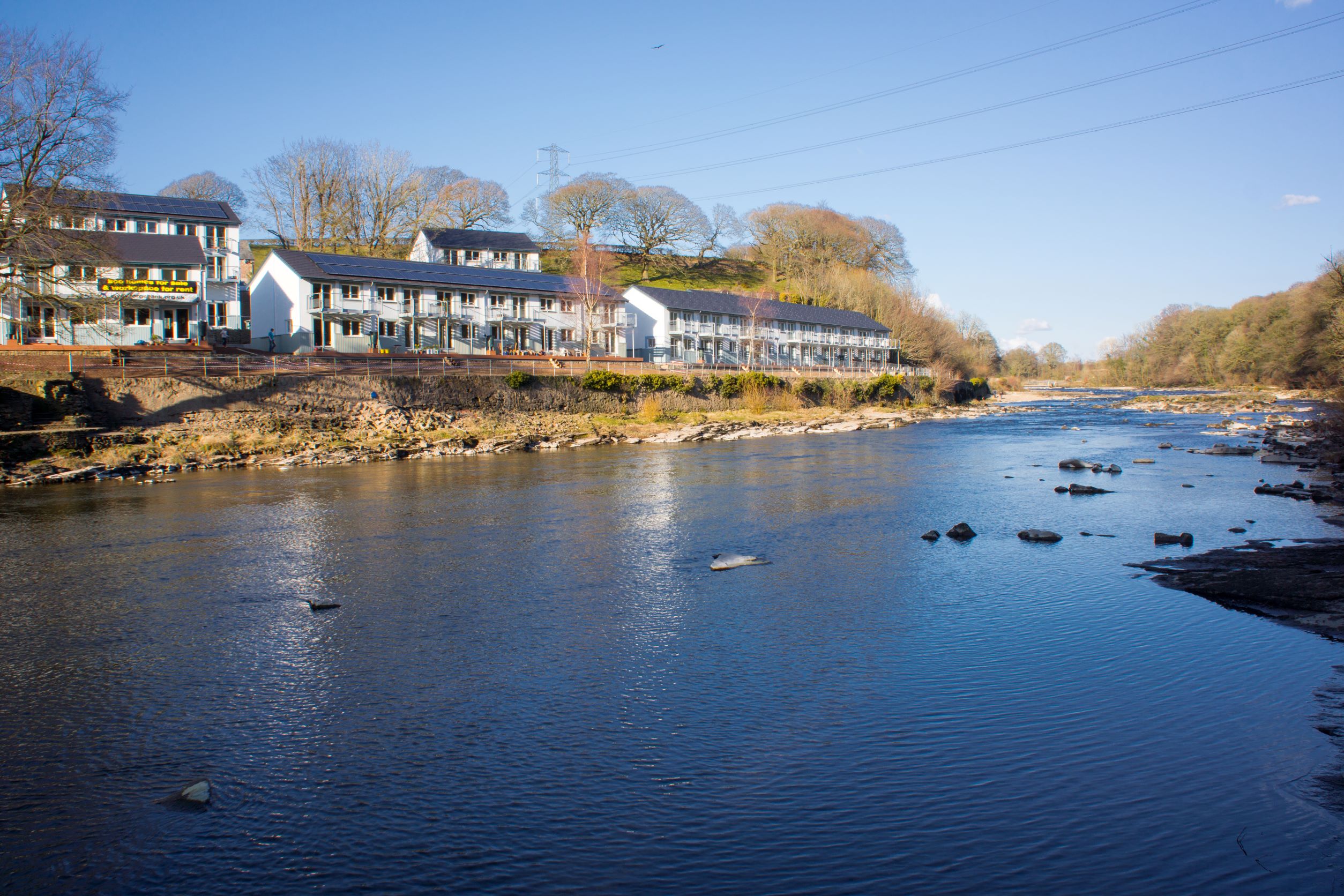 Lancaster Cohousing from across the river 2